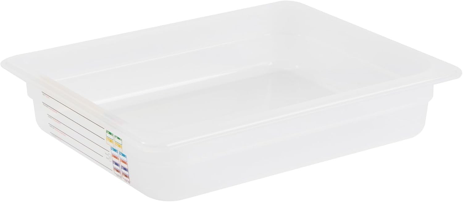 Food Storage Container 1 Pack of 12.7 x 10.3 x 2.5 Inches Plastic Stackable