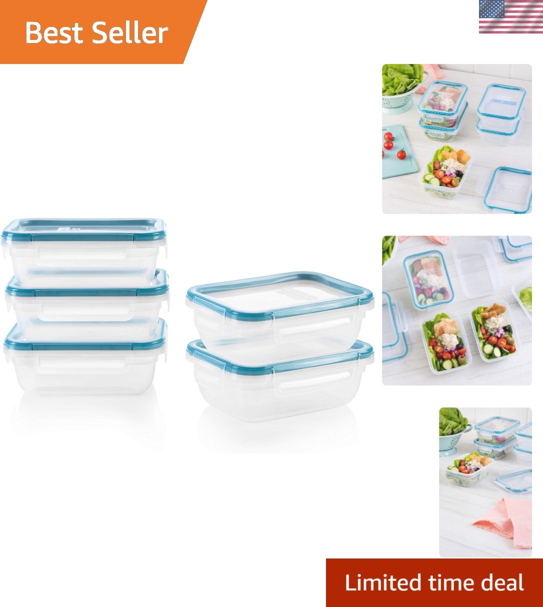 Microwave & Dishwasher Safe Food Storage Containers – 3-Cup Packing Precision