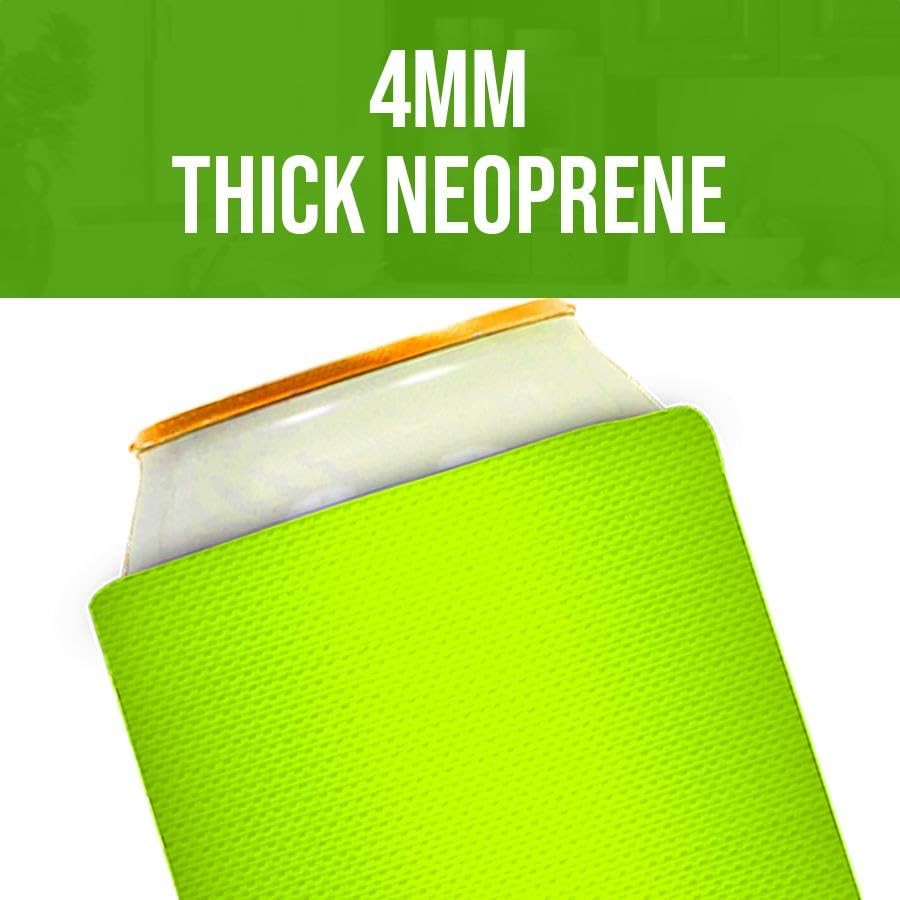 Qualityperfection Can Cooler Sleeves 12 Unit Neoprene Blank Beer Coolers Thick