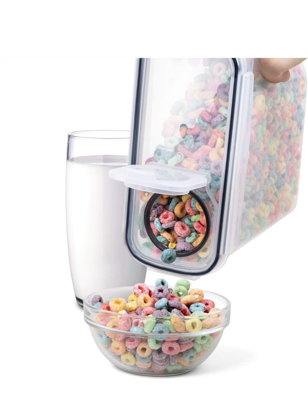 4 Pack Airtight Food Storage Containers BPA Free Pantry Organizer Size L