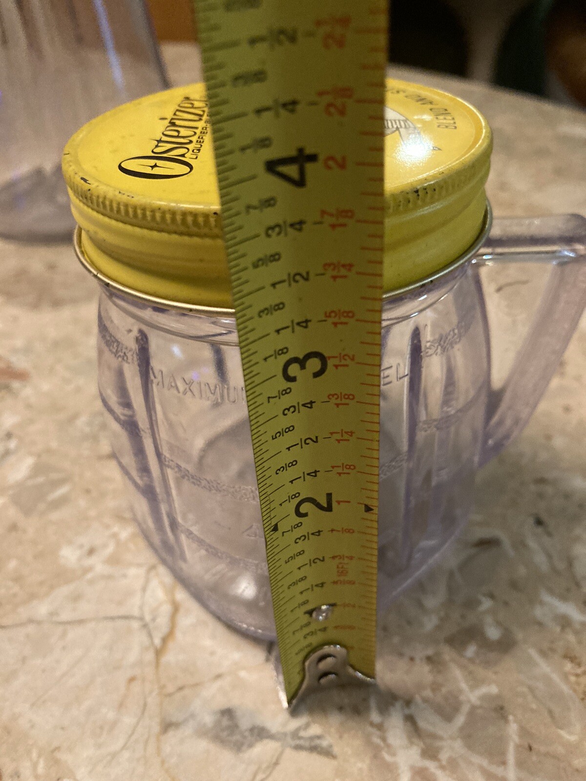 Oster Osterizer Blend And Store Vintage Two Plastic Container Cup With Lid