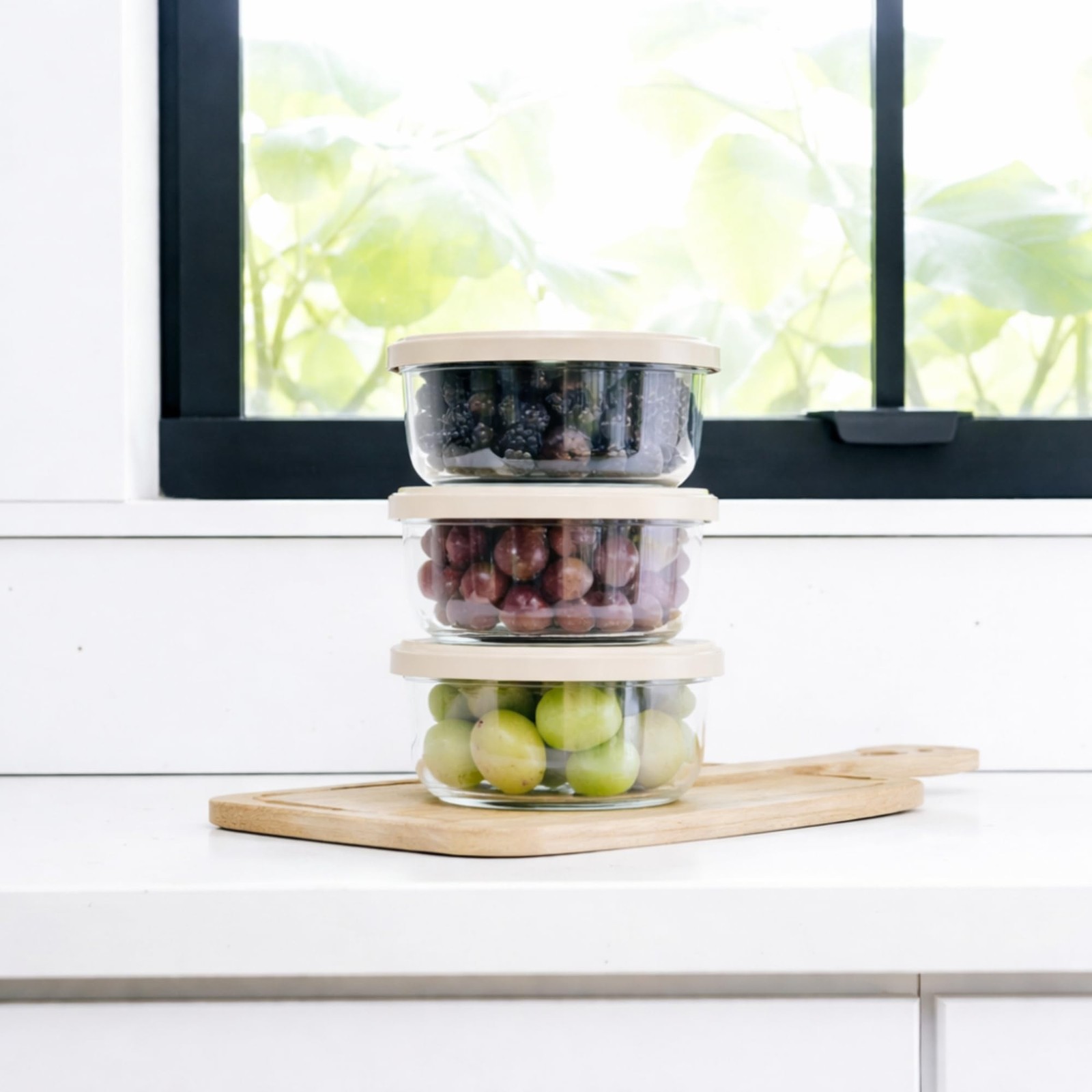 12-Piece Glass Food Storage Containers Set (6 Containers + 6 BPA-Free Lids) |…