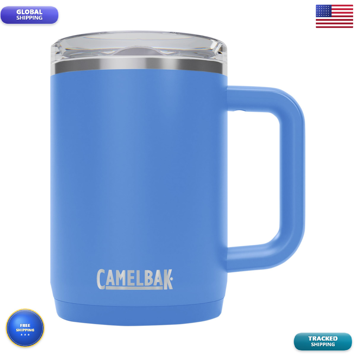 Camelbak Thrive Drinkware Insulated Stainless Steel Mug Sky Blue 16Oz 2984403050