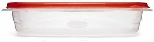 3x Rubbermaid TakeAlongs Rectangle Food Storage Containers Lids Quik Clik Seal