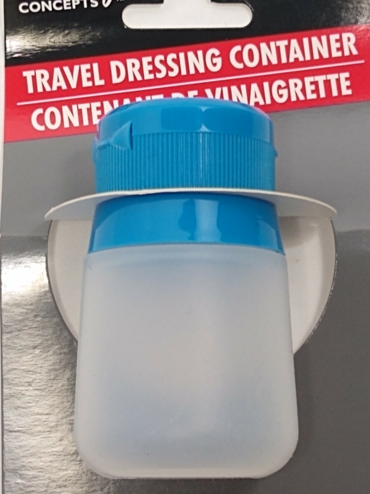 Travel Silicone Salad Dressing Container VITAMINS Kids Squeezeable Ketchup Blue