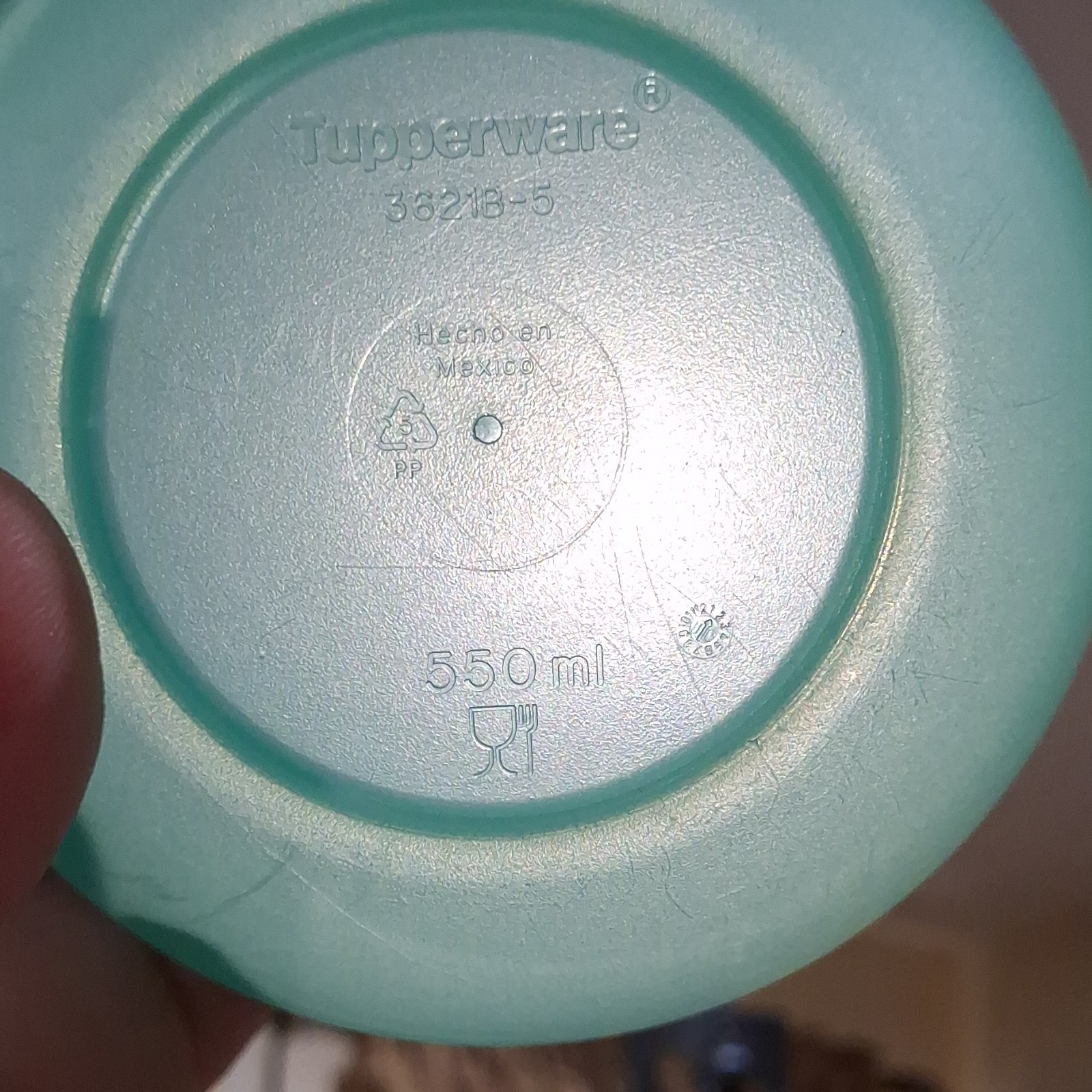 Tupperware 550ml Teal/Pink Round Plastic Storage Containers w/ Snap Lids Set