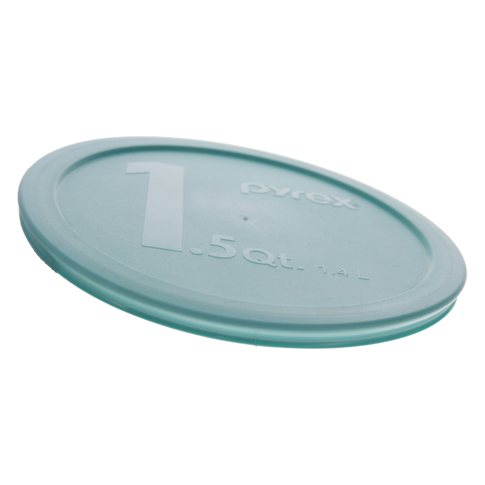 Pyrex 323-PC 1.5qt Sun Bleach Turquoise Replacement Mixing Bowl Lids (2-Pack)