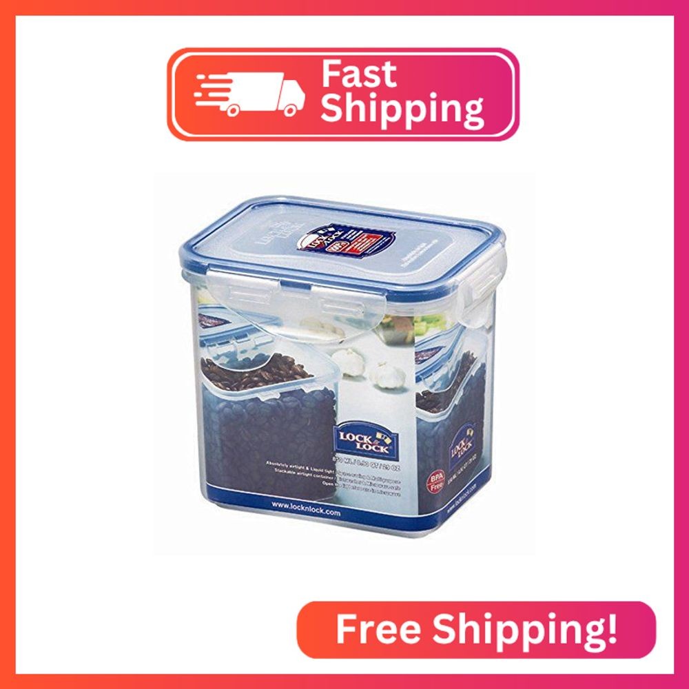 (Pack of 4) Lock&Lock Food Container, Tall, HPL808, 3.5-Cup, 29-Oz