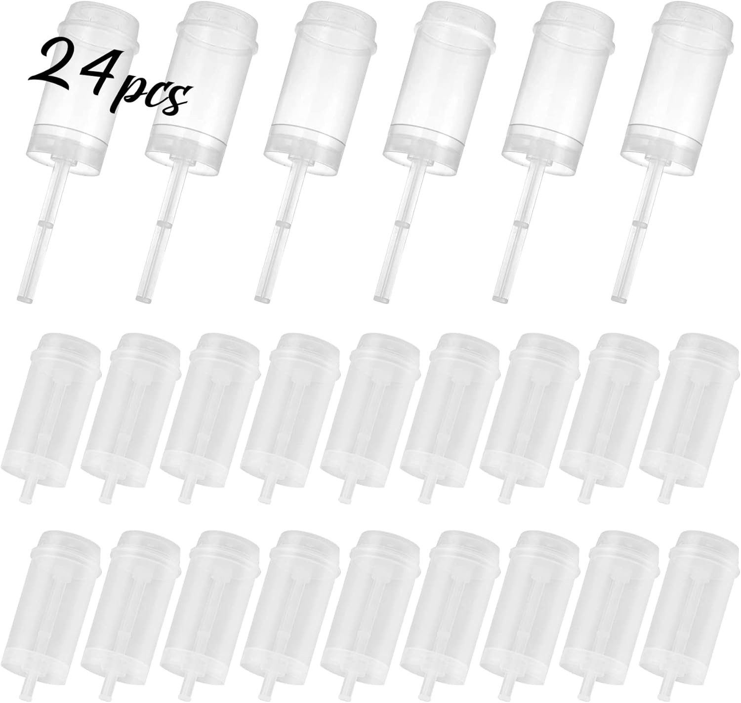 24 Pack Cake Push Pop Containers with Lids, Muti-Purpose Push Pop Cake Container