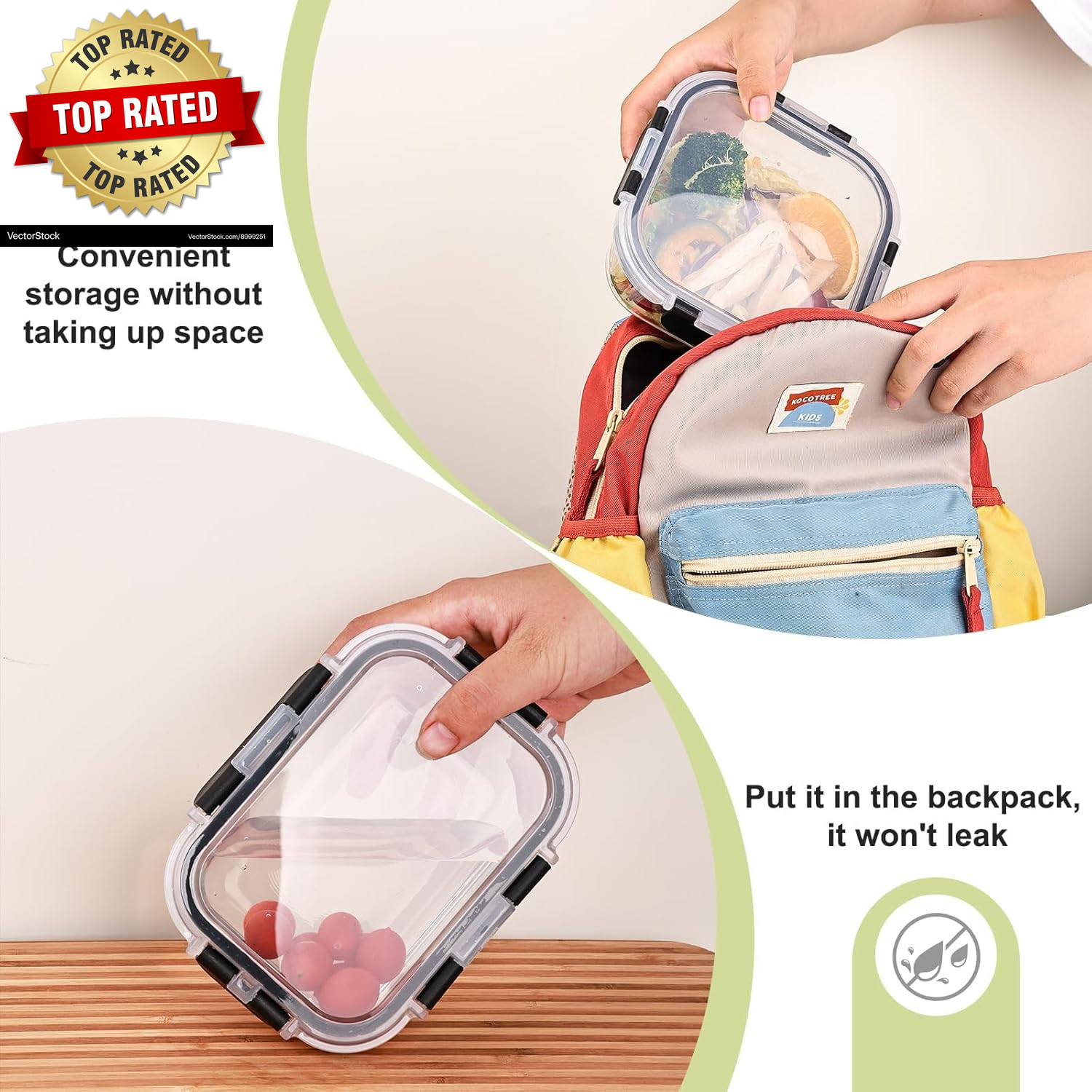 8 Pack Glass Food Storage Containers with Lids, Meal Prep Containers