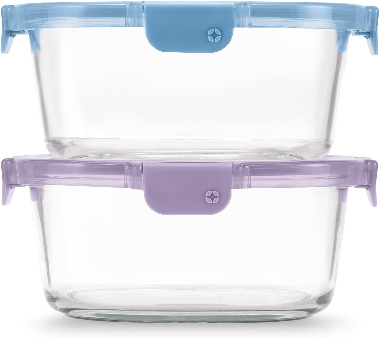 Color Lock Glass Meal Prep Sets Leak-Proof Glass Food Storage Containers with Ai