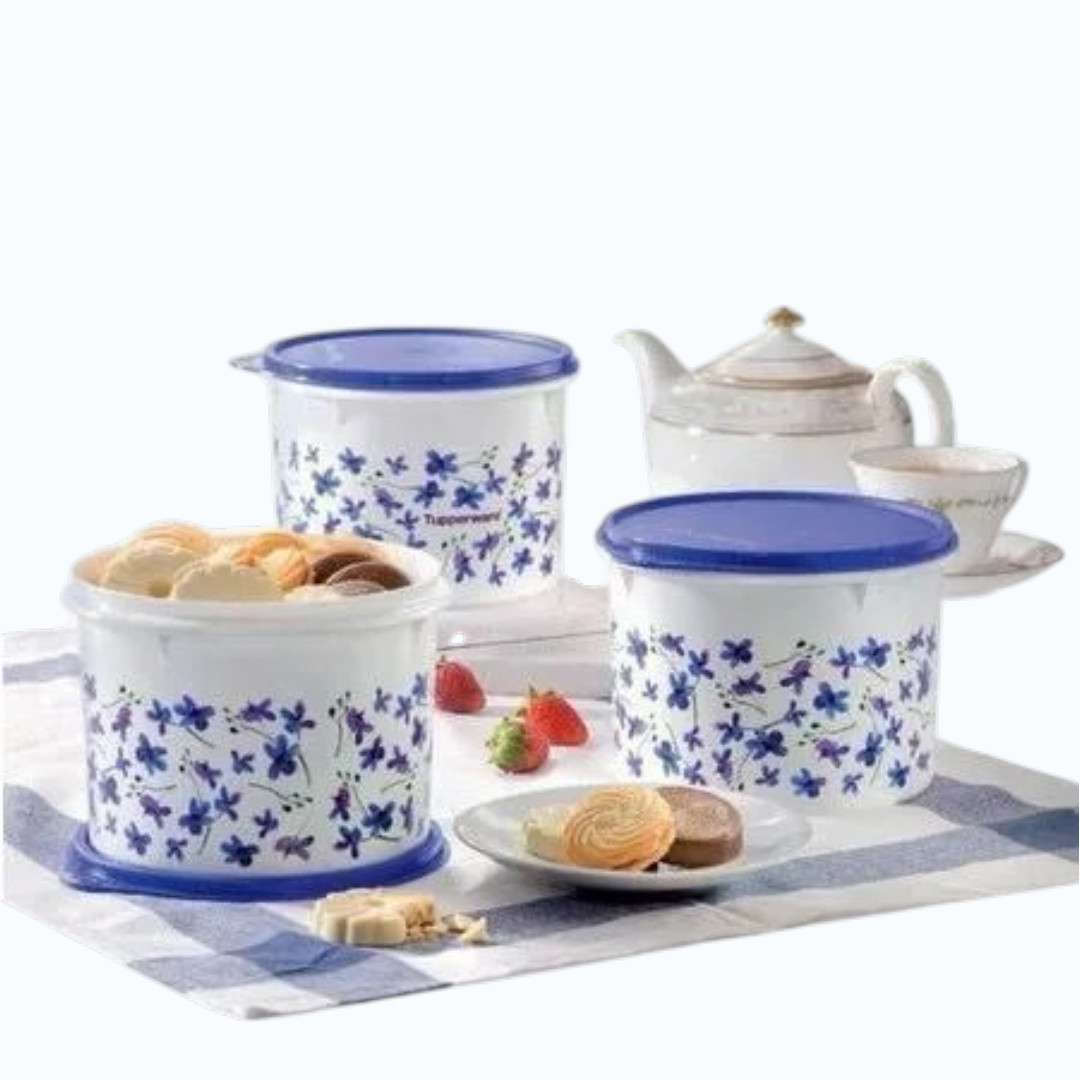 Tupperware Spring Garden Canister 1.7L(1pc)/ Printed Canister 1.7L