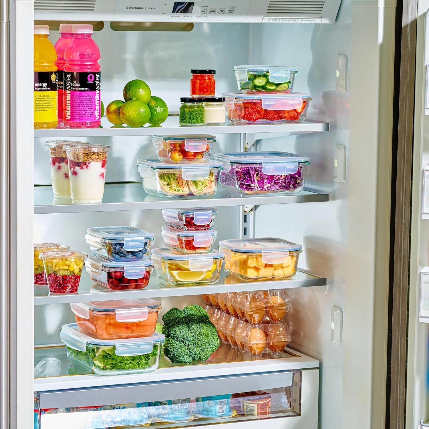 40pc Glass Food Storage Containers w/ Lids Airtight Leakproof BPA Free