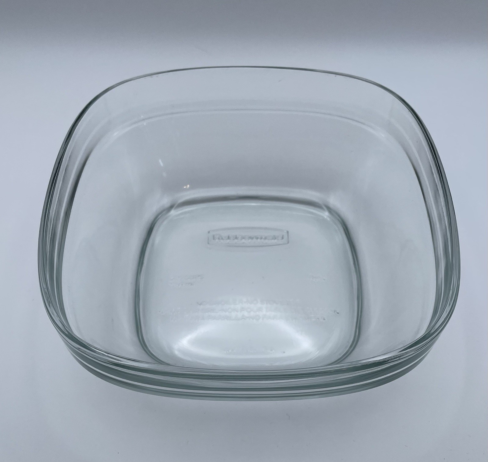 RUBBERMAID GLASS 2.5 Cup/591ml Food Storage Container Bowl 7N62 NO Lid SET OF 4