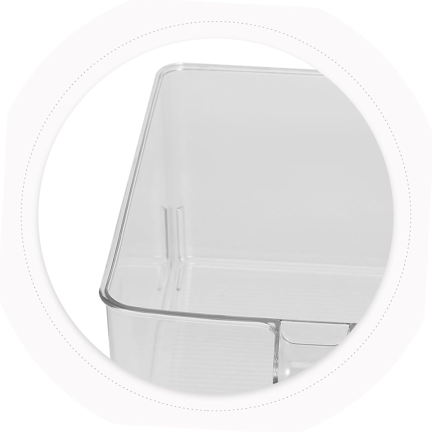 Fridge Organizer Bin Lid Handle Design Capacity Food Storage Container for Fr…