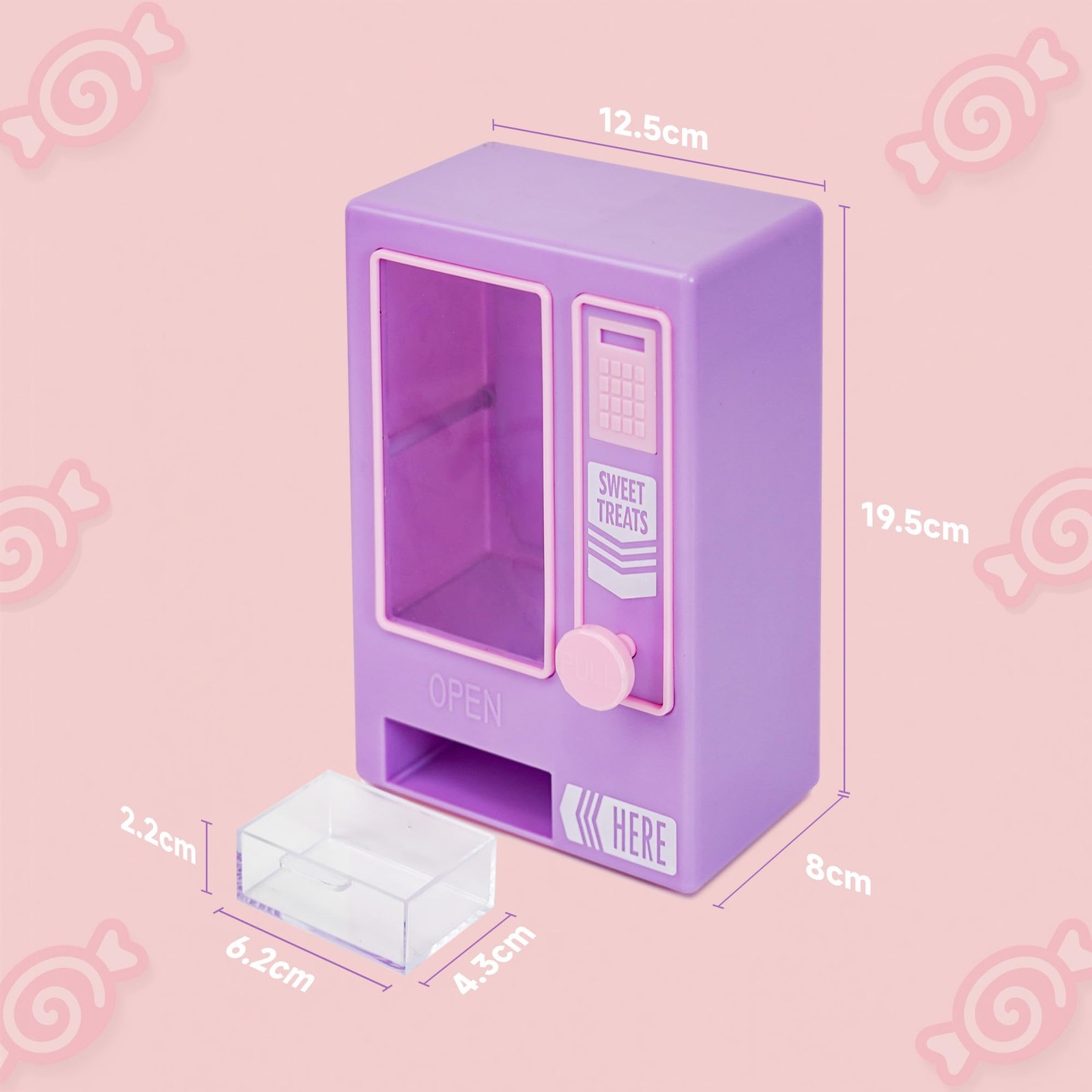Candy Dispenser Cute Vending Machine For Desktop Manual Candy Machine Dispense M