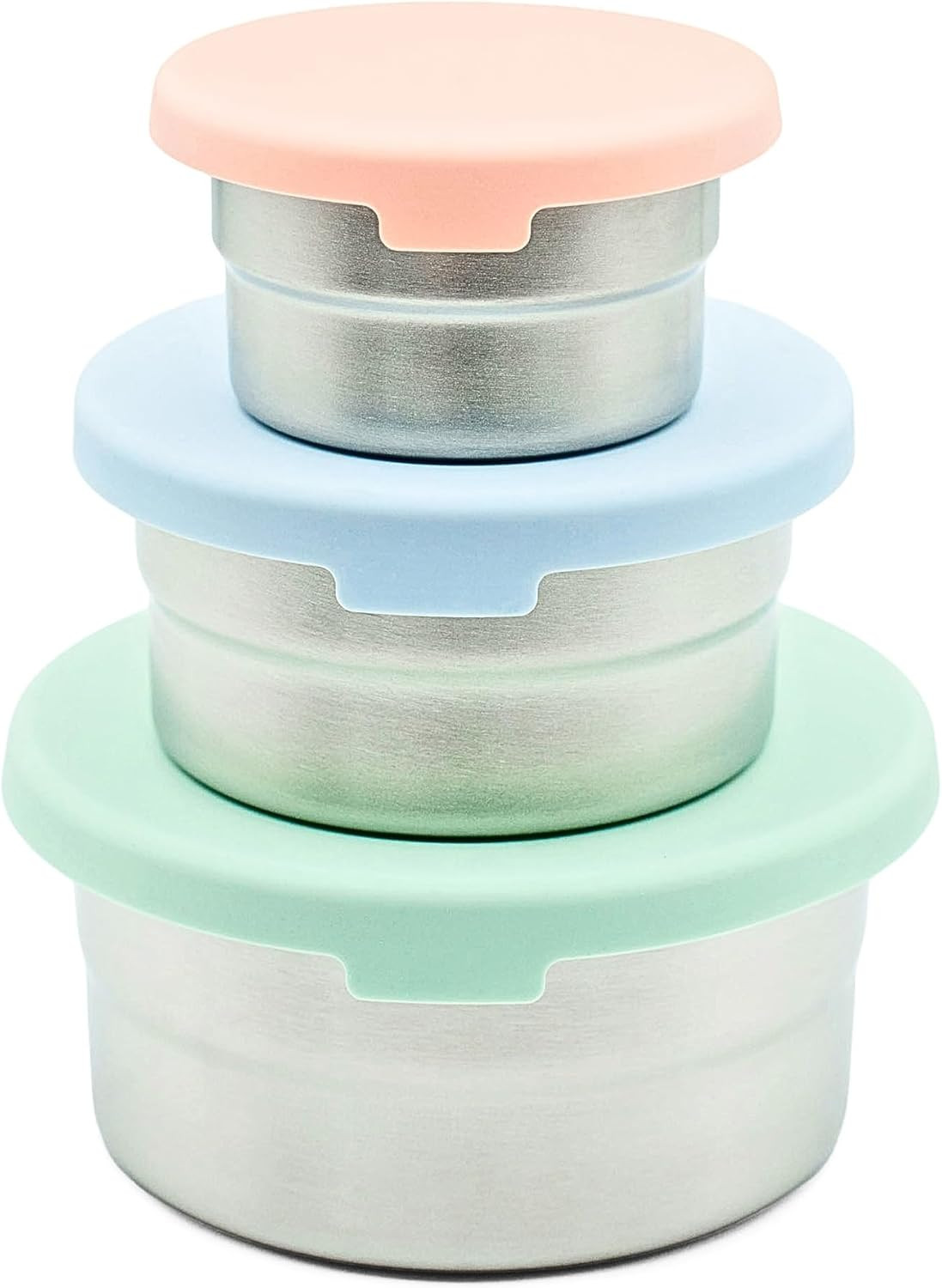 Stainless Steel Food Storage Containers – 3 Pack – 3 Oz, 6.1 Oz, 12.85 Oz with L