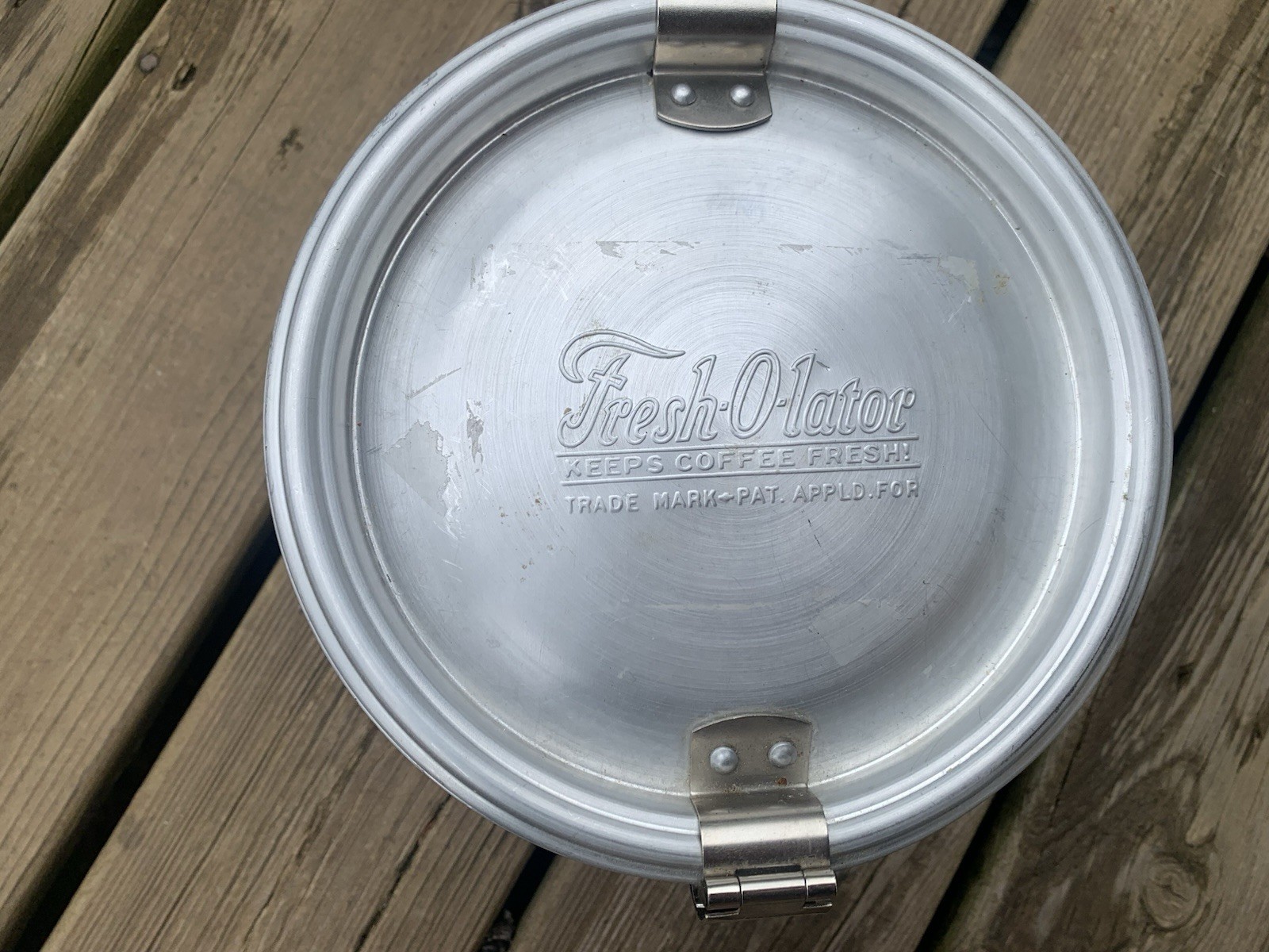Fresh-O-Lator Coffee Container Aluminum Flour Sugar Kitchen Storage