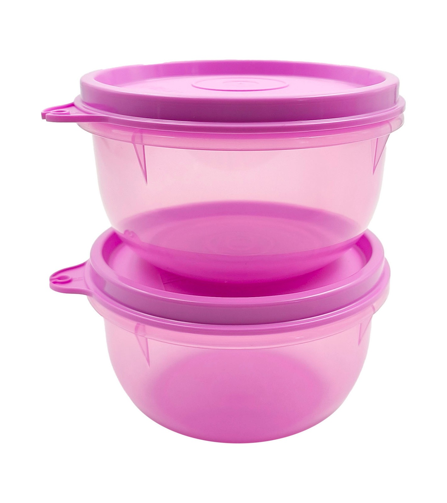 Tupperware Green Purple Plastic Mini Snack Cup Bowl Food Container 230ml (6) Set