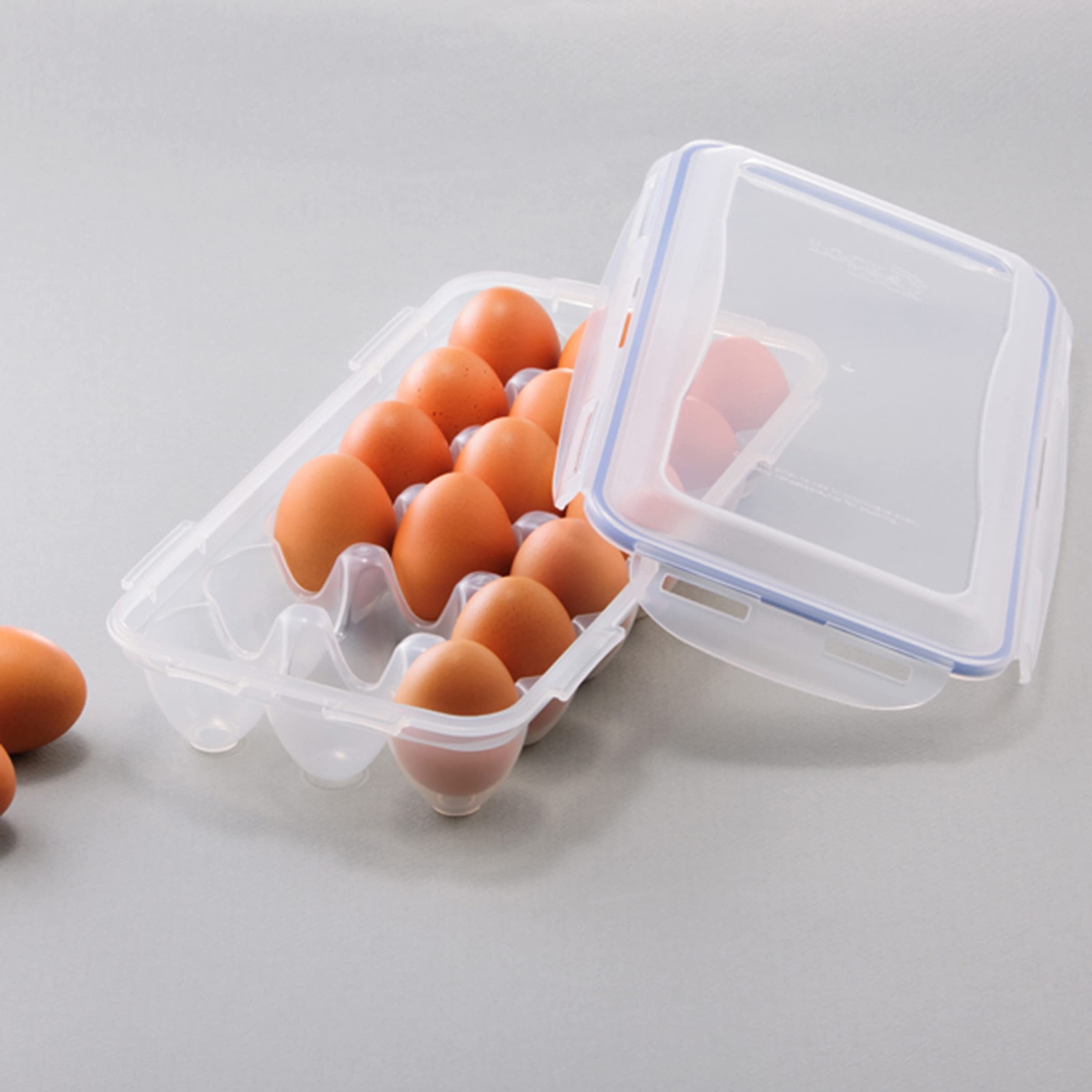 LocknLock Egg Storer with 18 Holes 32 x 17.5 x 32 cm Clear