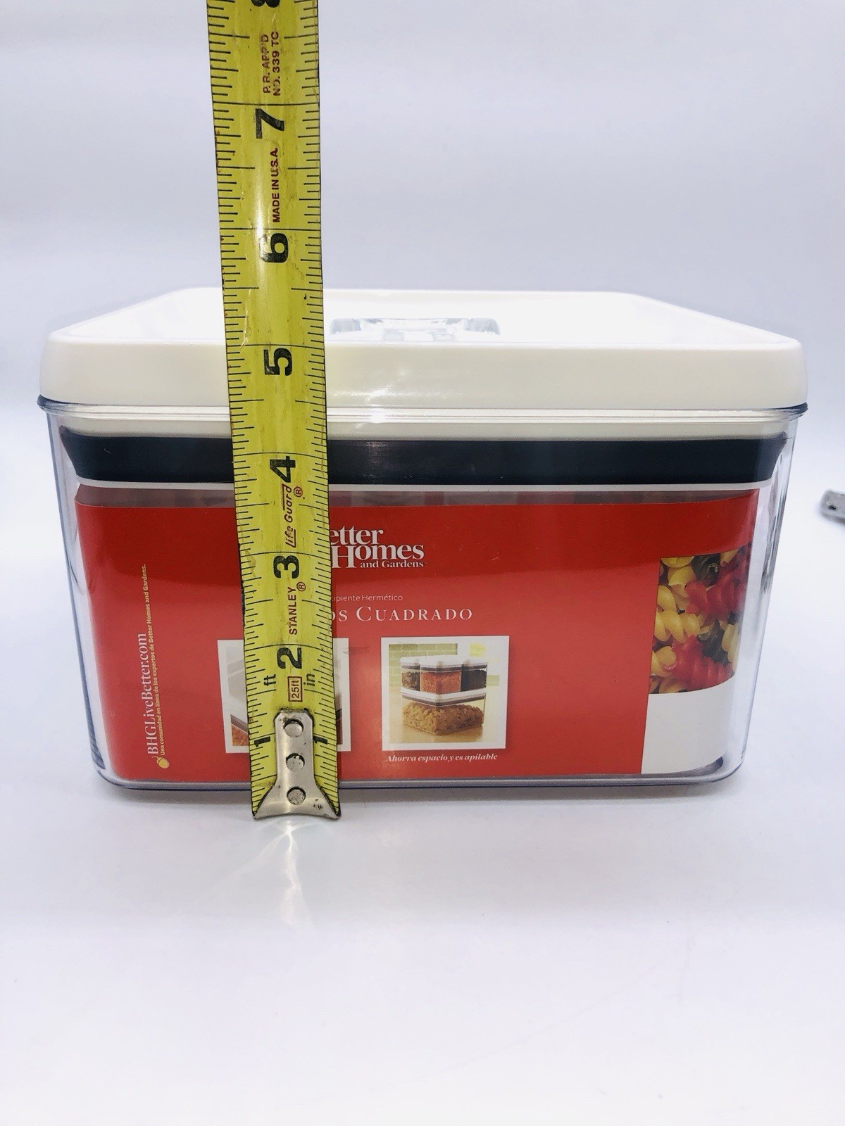 Better Homes & Gardens Canister 3 Liter Flip-Tite Square Food Storage Container