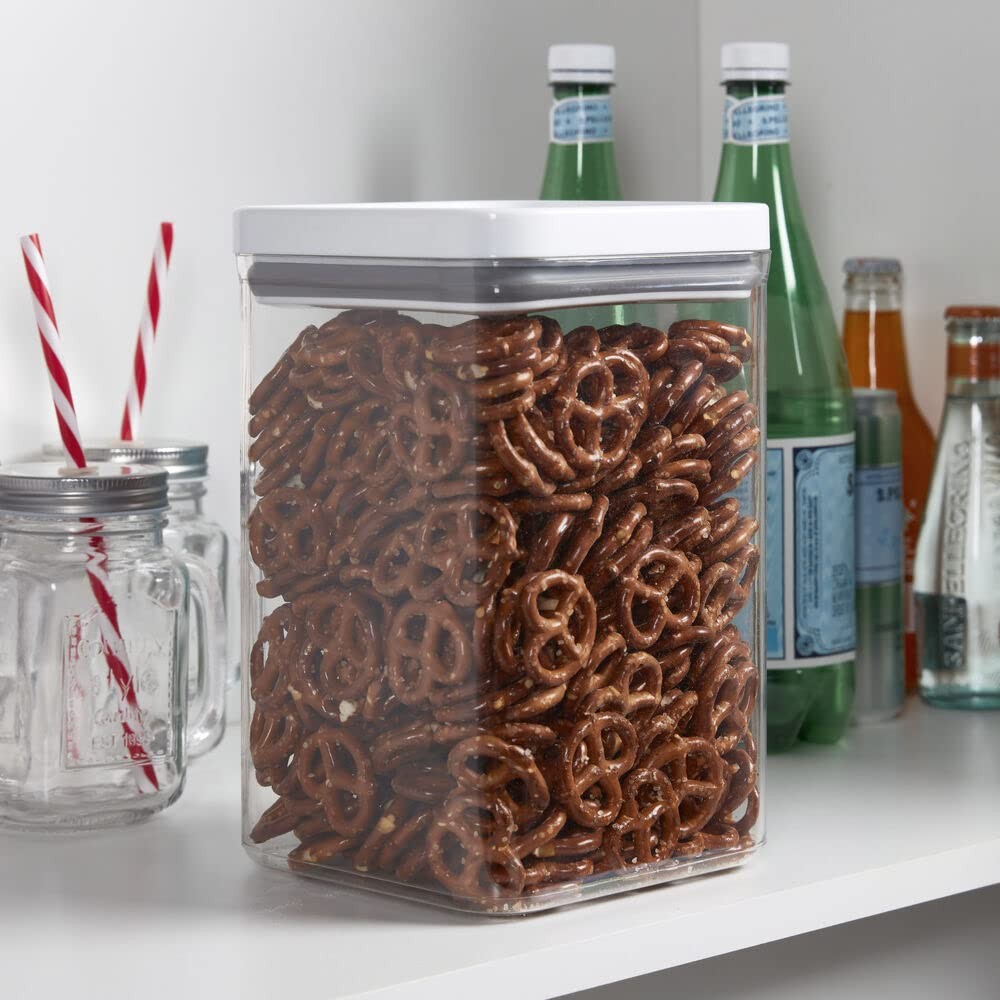 Food and Organization Storage Container with Airtight Lid, 4.43-Quart, Clear
