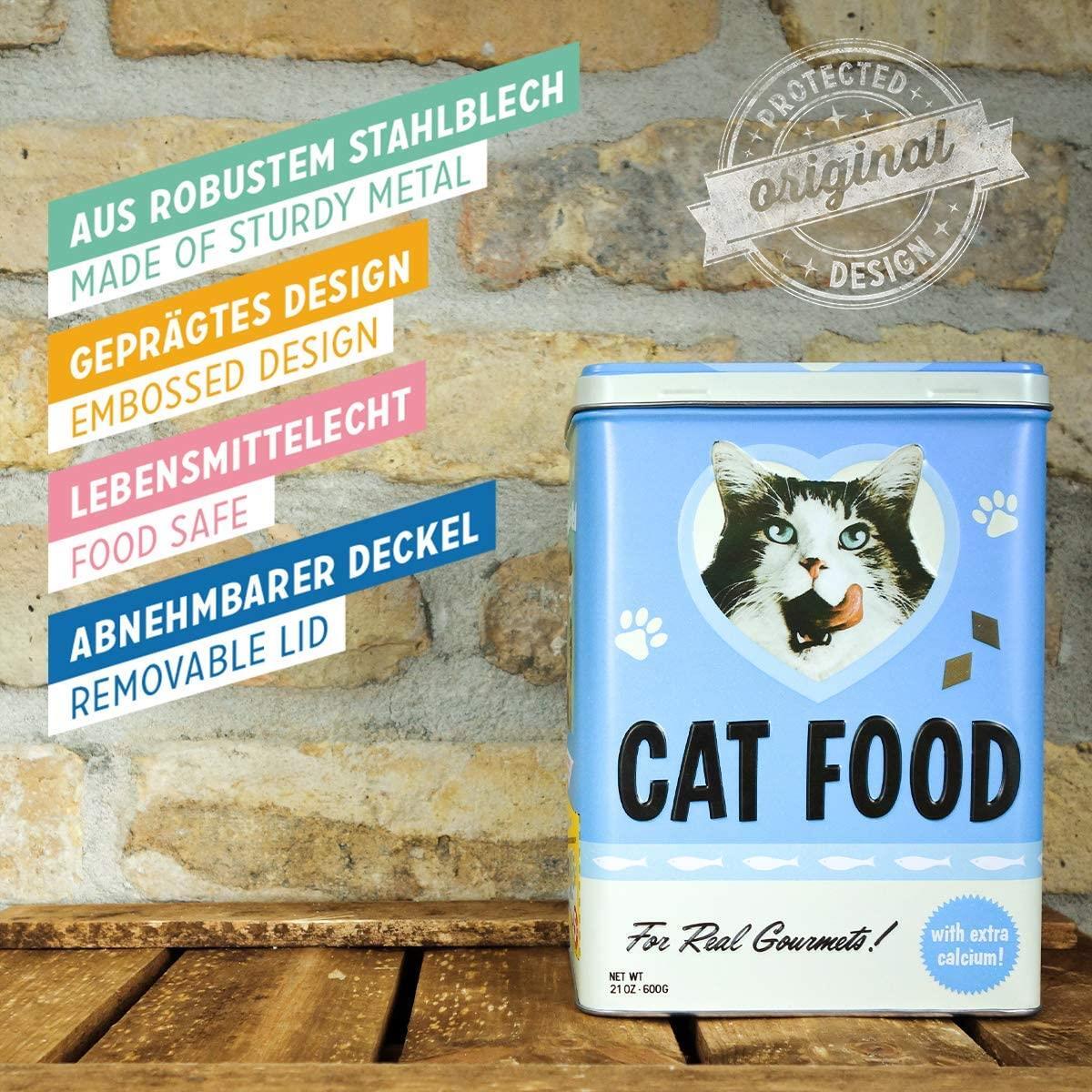 Nostalgic-Art – Metal Food Coffee Storage Tin Container Box – Cat Food