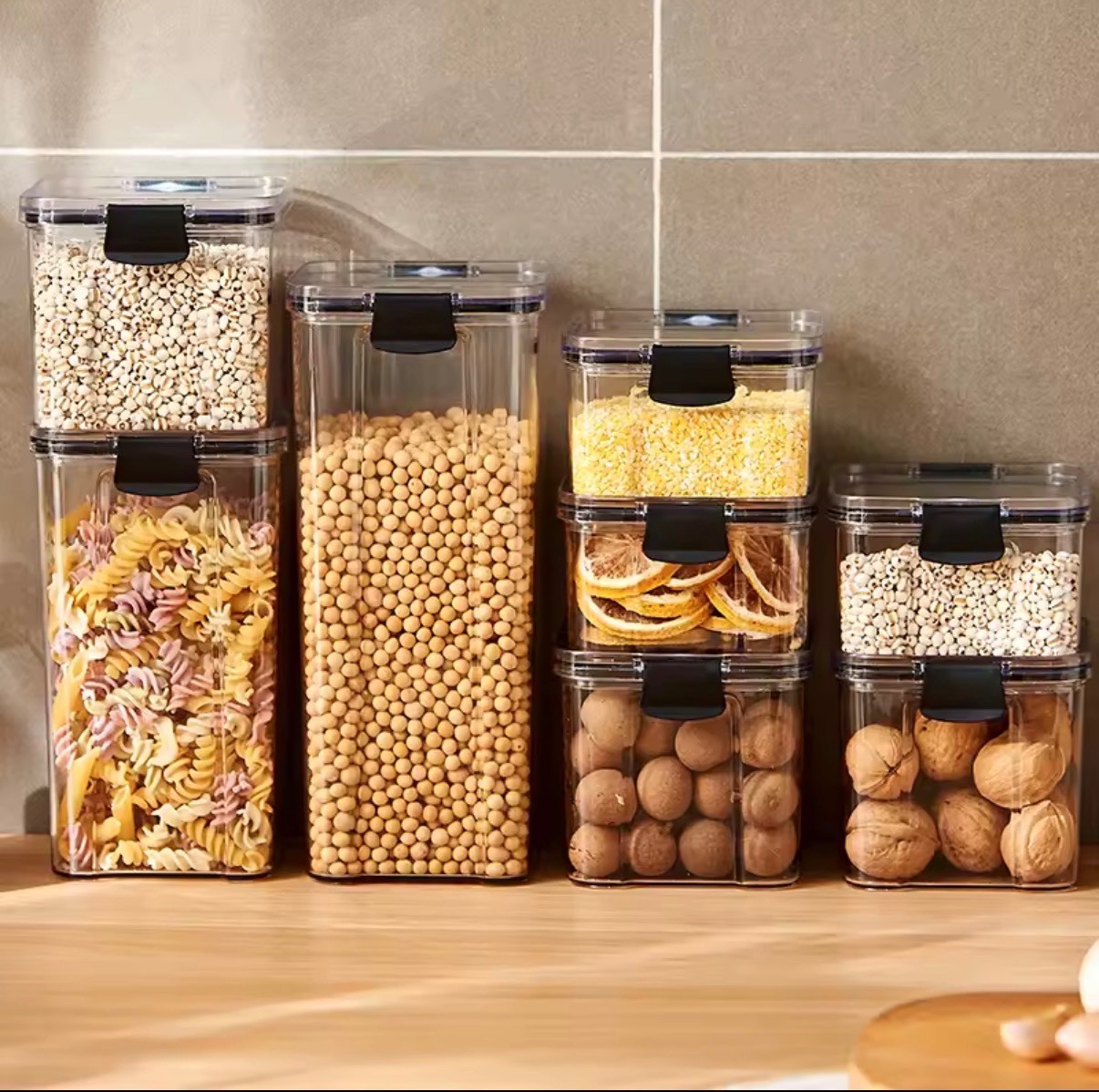 Sealed Jars Kitchen Grain Storage Organizer Large Tank Plastic Moisture-proof St