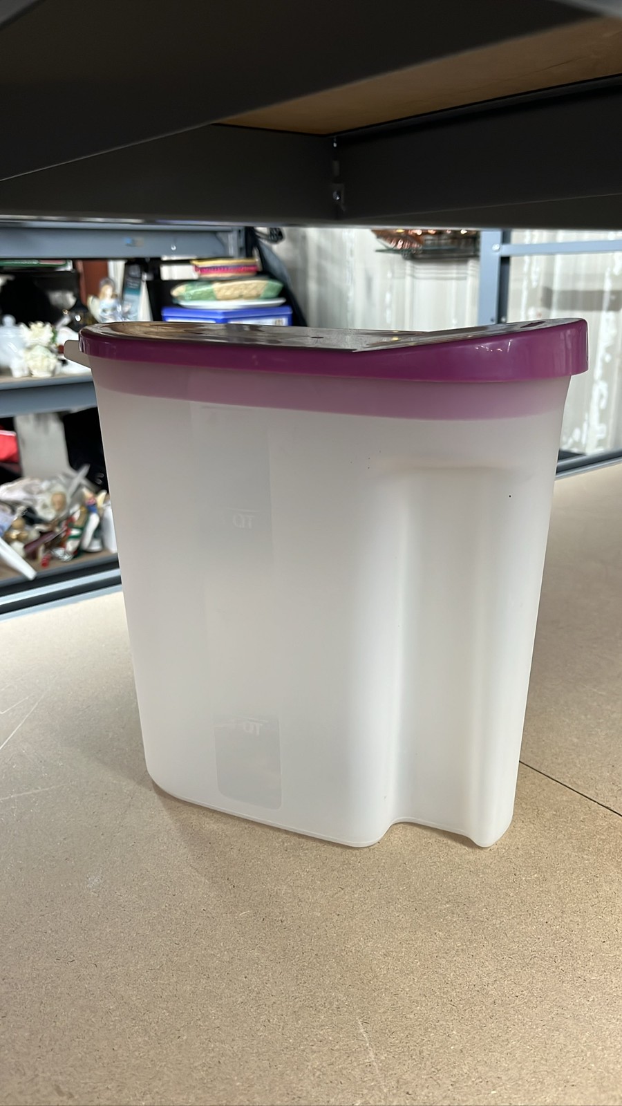 Tupperware Modular Mates Oval #4 Container 9.7 Cup Pink Seal 1614 1616