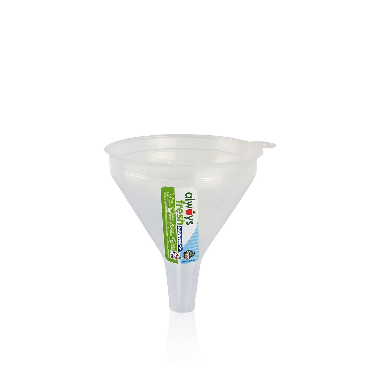 Small Funnel – Natural – Clear – Food Storage, Portion Control, Dishwasher Safe,