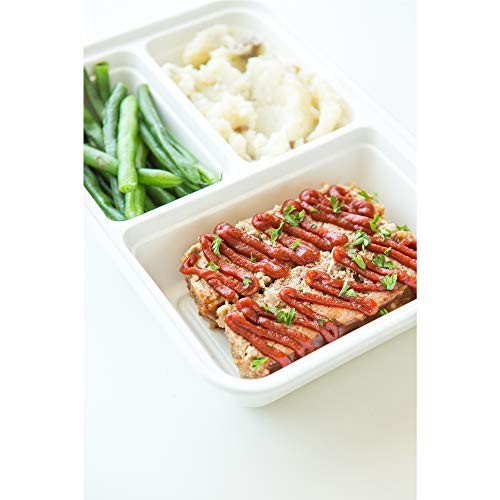 GoodCook Food Storage Containers for Meal Prep Rectangle Three 10 Sets, White