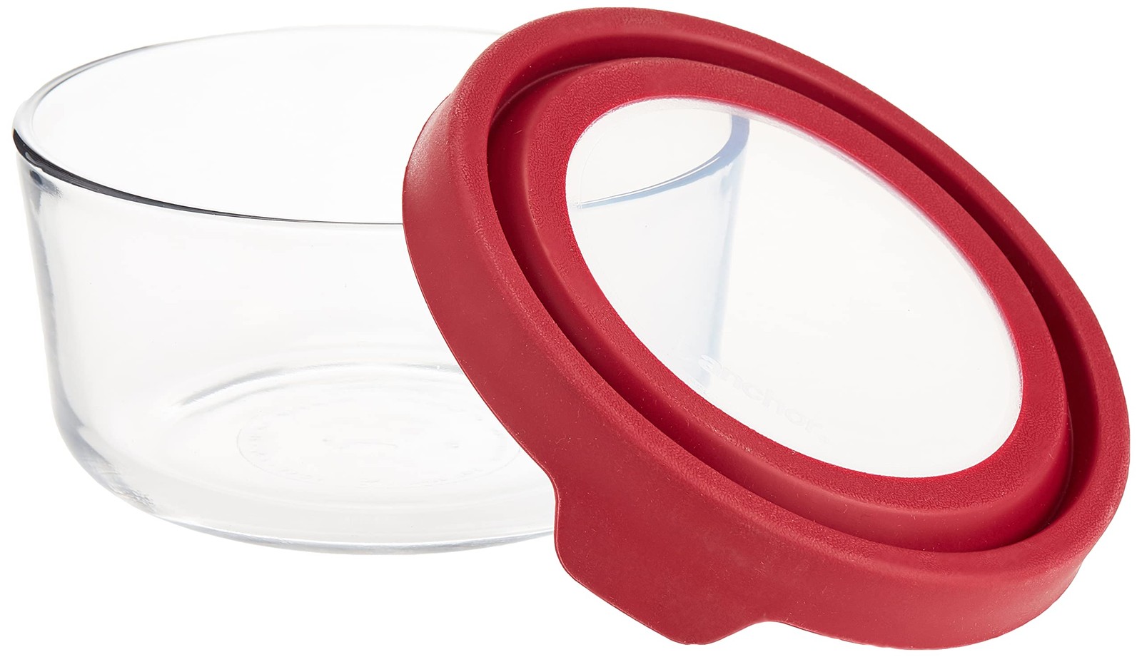 TrueSeal Glass Food Storage Container with Airtight Lid, Cherry, 4 Cup