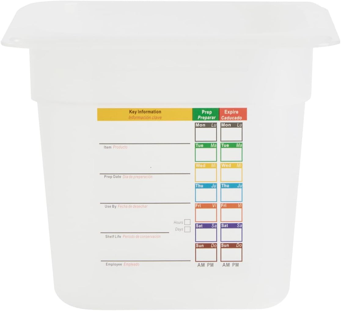 Food Storage Container 1 Pack of 6.8 X 4.2 X 5.9 Inches Plastic Stackable Storag