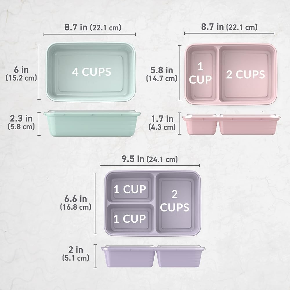 Bentgo Prep 60-Piece Meal Prep Kit Reusable PFAS & BPA-Free Food Containers