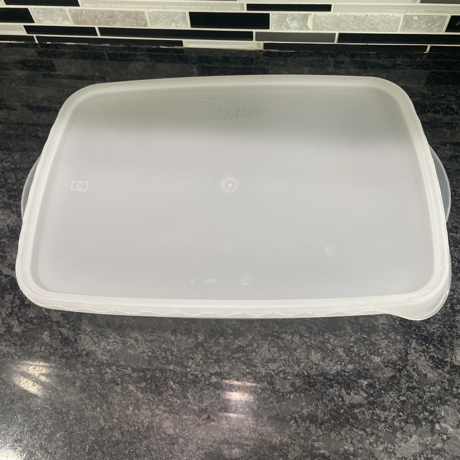 Vintage Rubbermaid Take Alongs #3 Food Storage Container 1 Gallon Clear Freezer