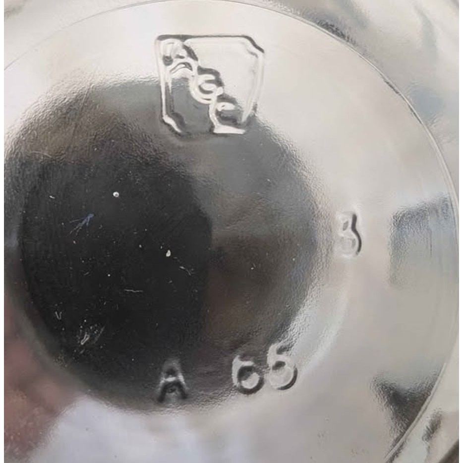 Vintage Anchor Hocking Cow Print Glass Cookie Jar Black Lid Kitchen Decor.