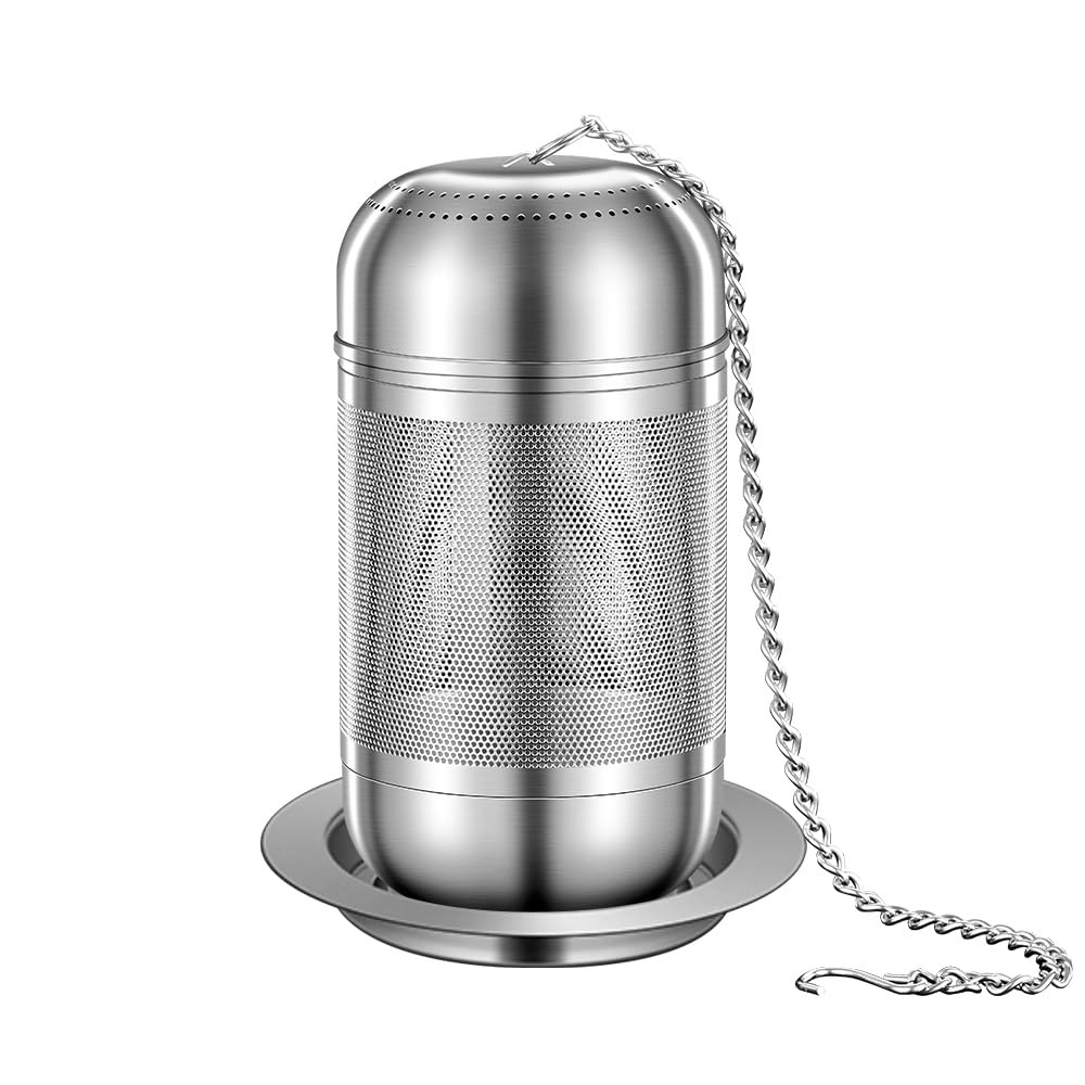 BOMANSI BOMS 316 Stainless Steel Tea Infuser for Loose & Small, Silver