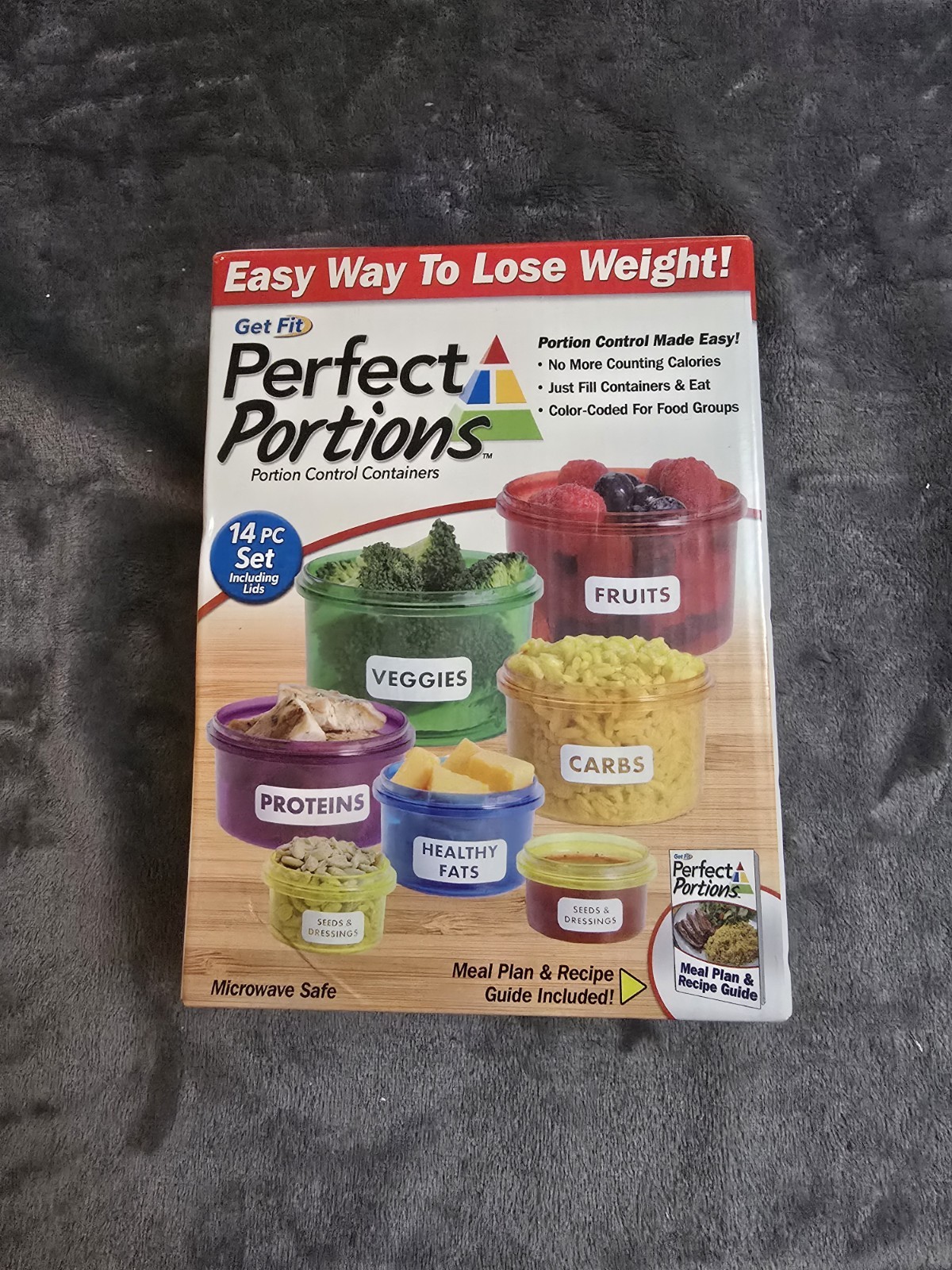 Perfect Portions Portion Control Containers 14-piece Set Never Used Open Box