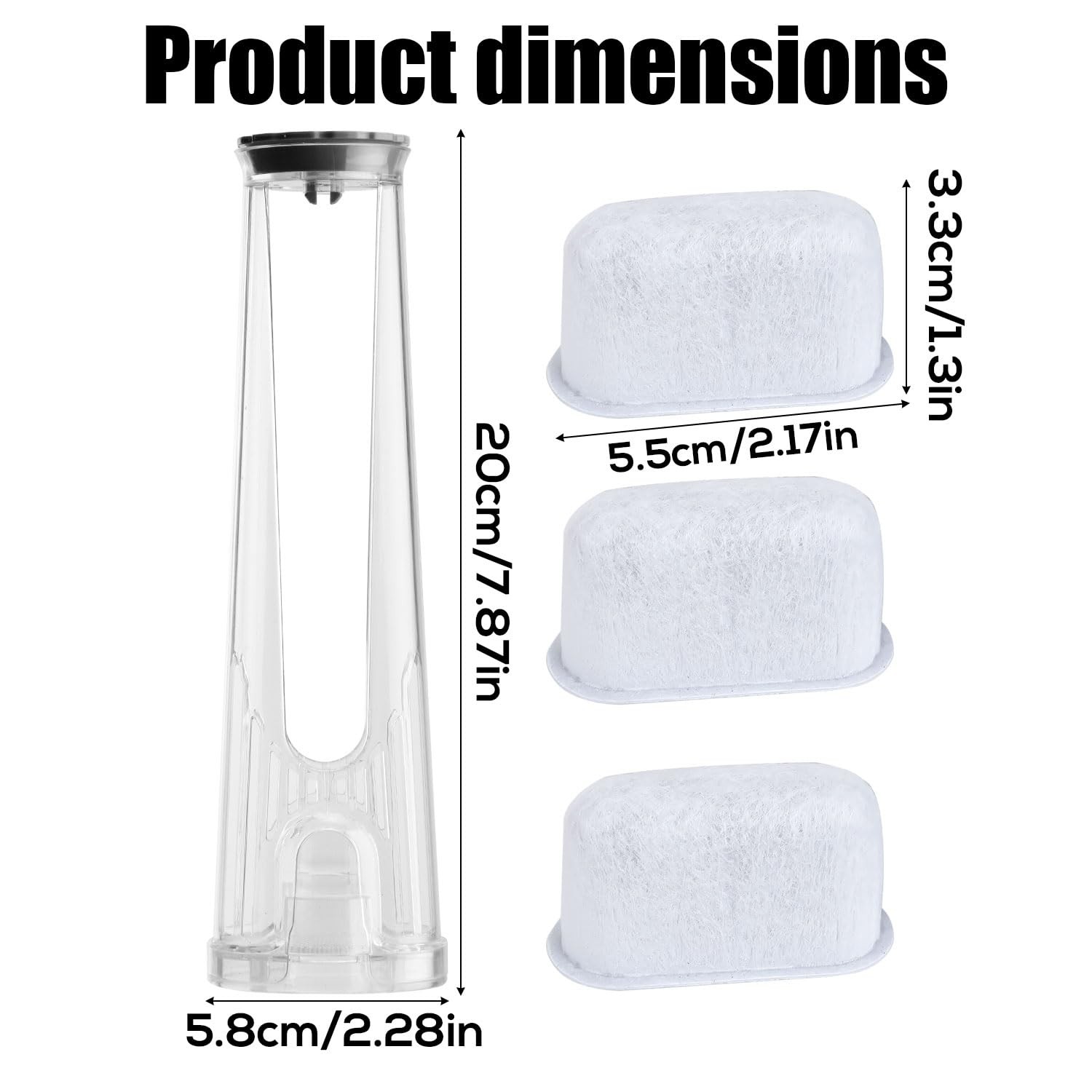 Filter Replacement Starter Kit for Keurig 2.0 Brewers, M, white, transparent