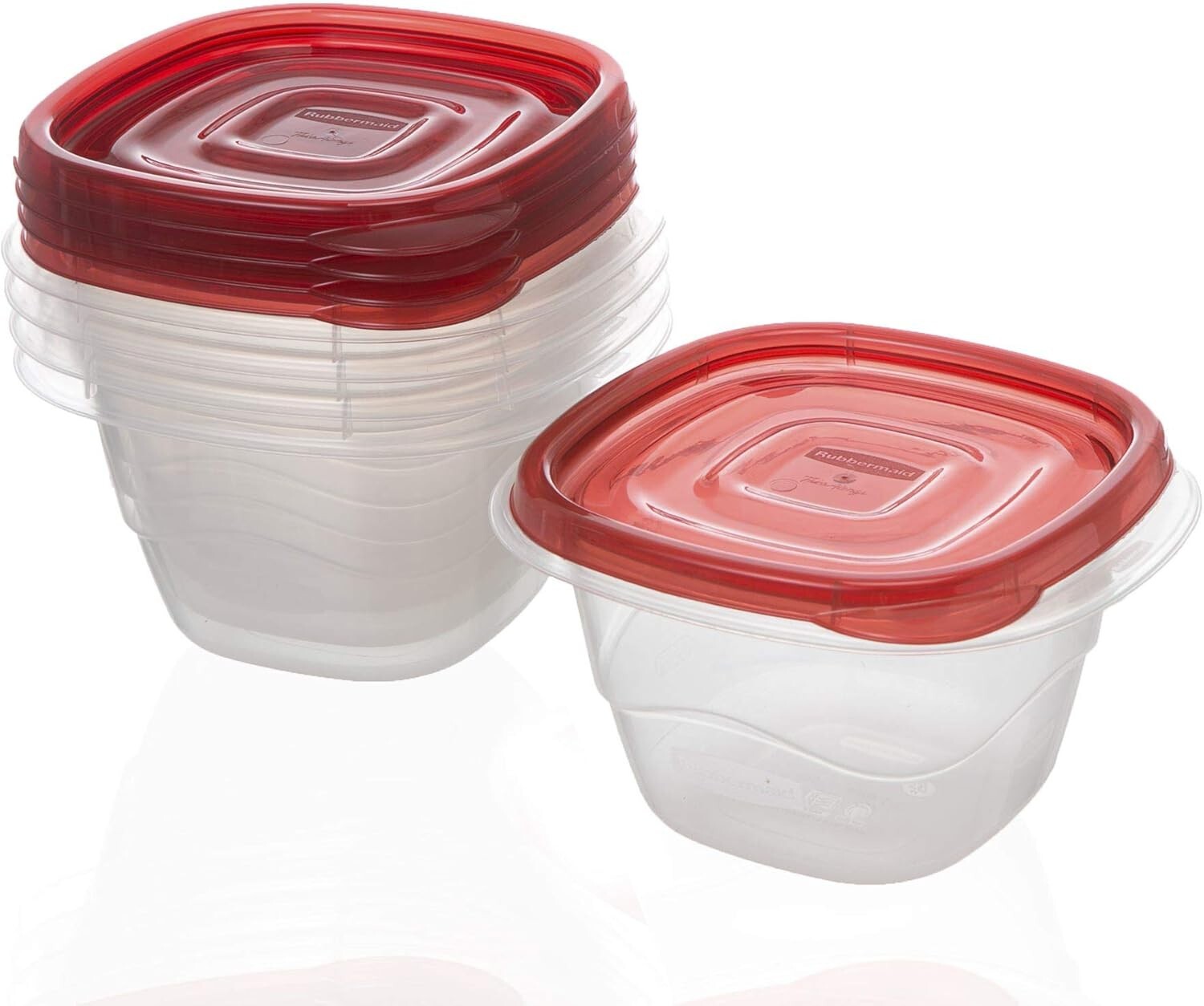 Rubbermaid 2086739 2.1 cups Clear Food Storage Container with Lids , 5 pack