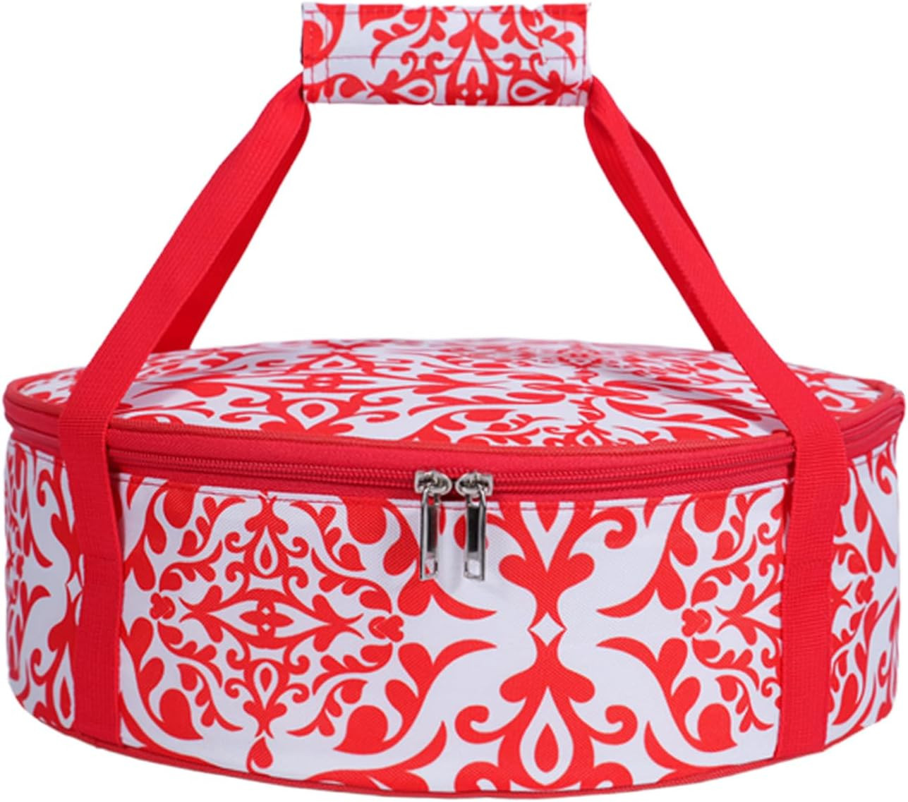 Round Insulated Pie Carrier – Thermal Portable Lunch Transport Cheesecake Cake D