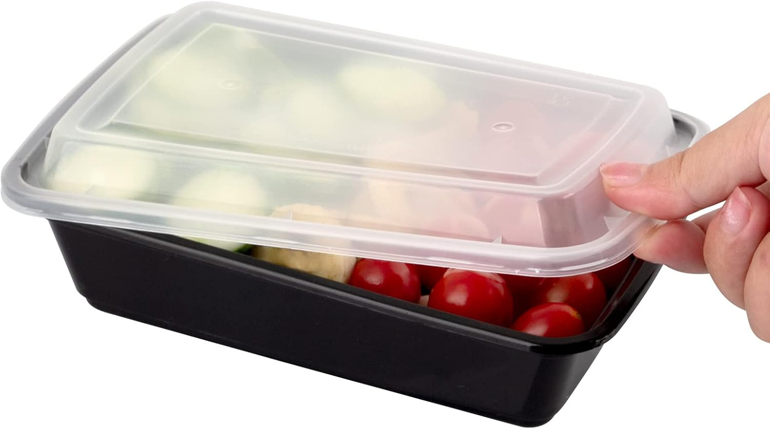 WGCC Meal Prep Containers [38OZ] Plastic Food Storage Containers with Lids,10-Pa