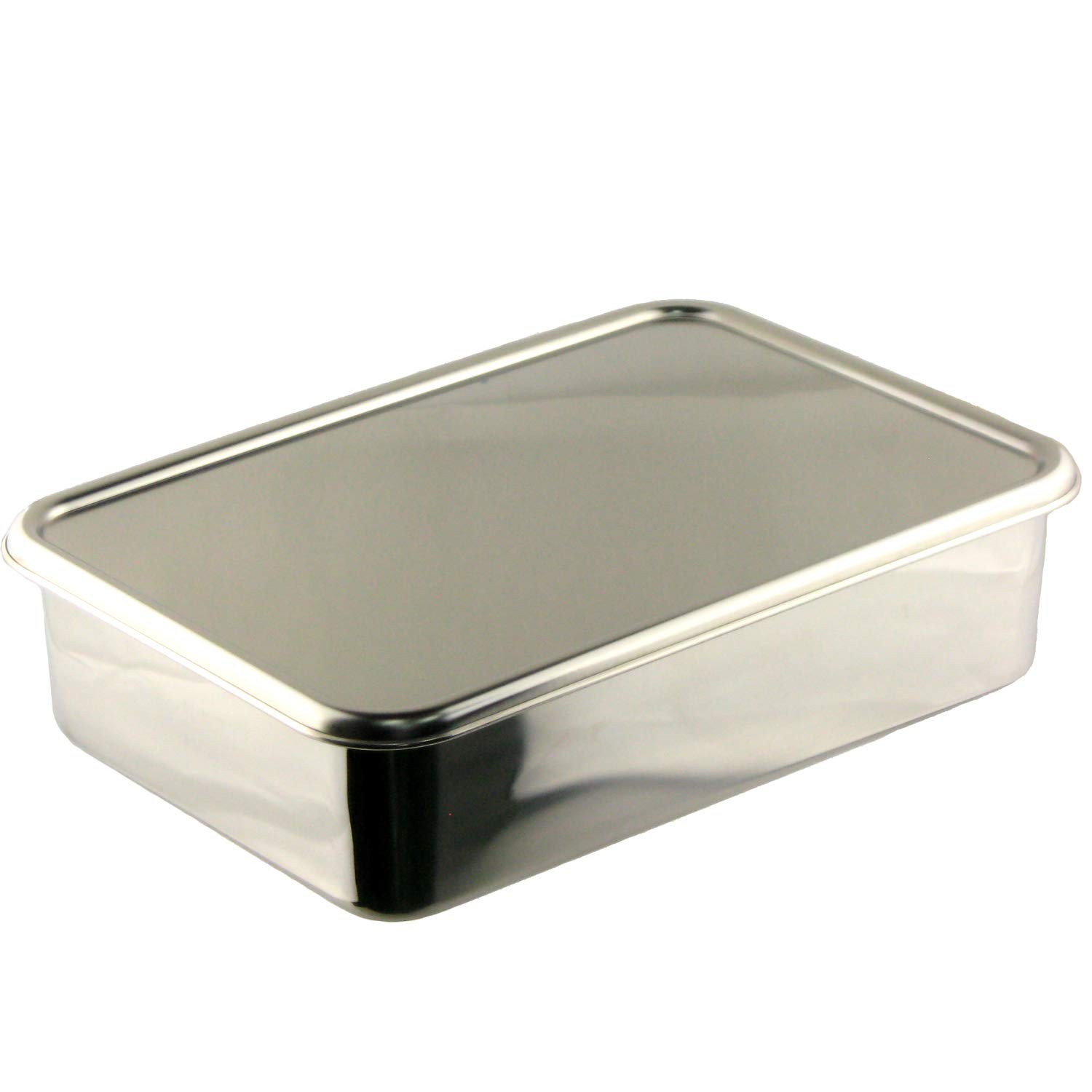 Tsubame-Sanjo Deep Type Container Set, 34.3cm, with Lid, Rectangular Storage Con