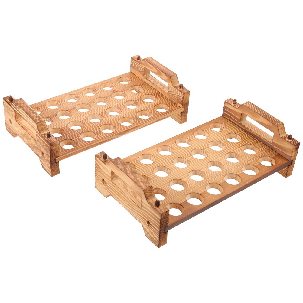 Wooden Quail Egg Rack Novelty Easter Holder Countertop Storage Eggs
