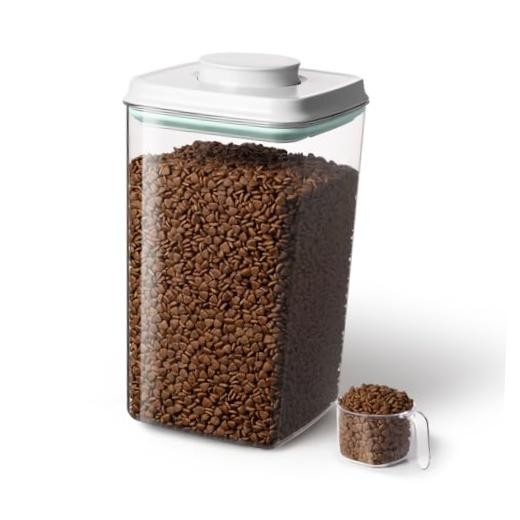 Dog Food Storage Container with 130ml Scoop – 4L/4.2qt Airtight Dog Food 4.2Qt