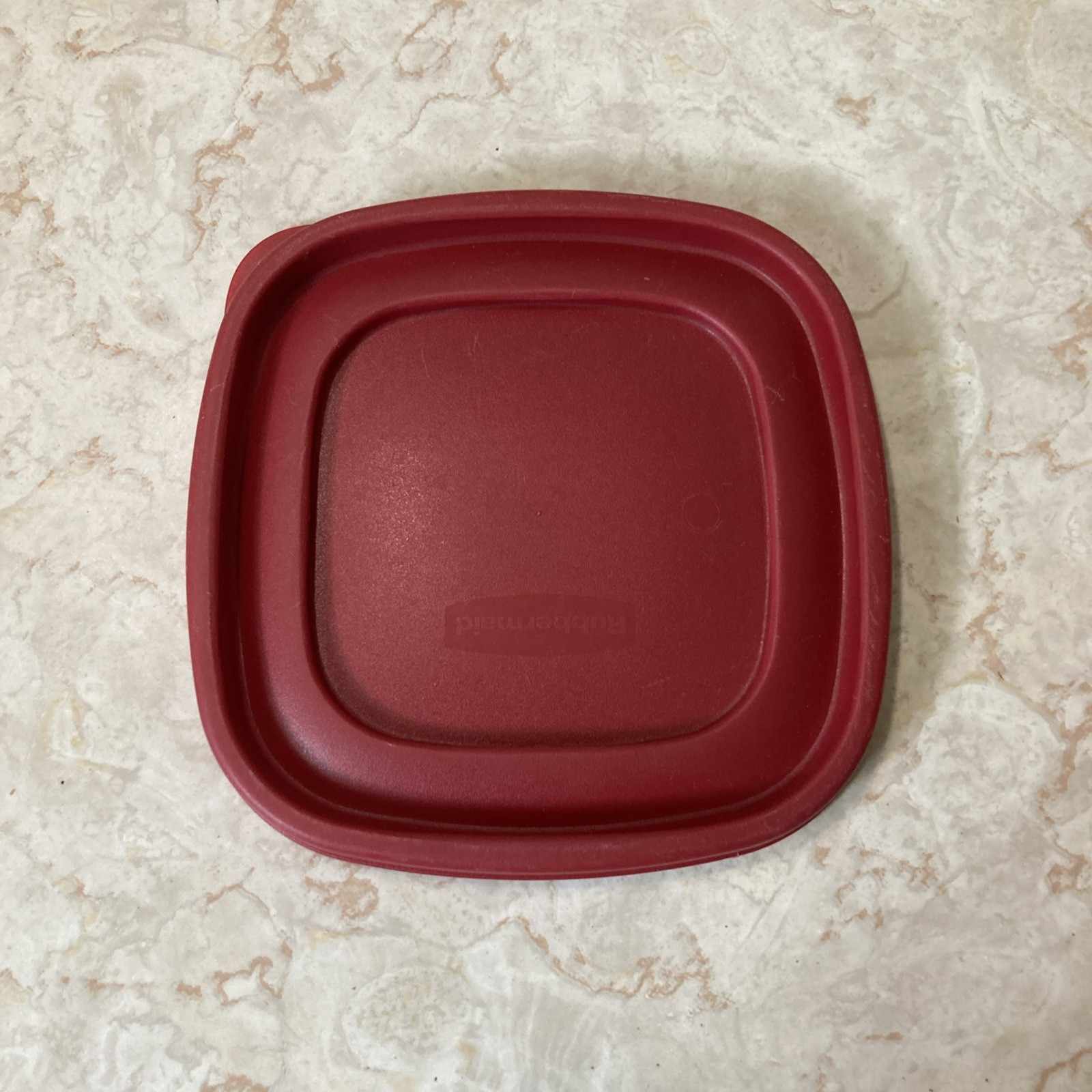 Rubbermaid Square Reddish Plastic Lid # 7J64 6