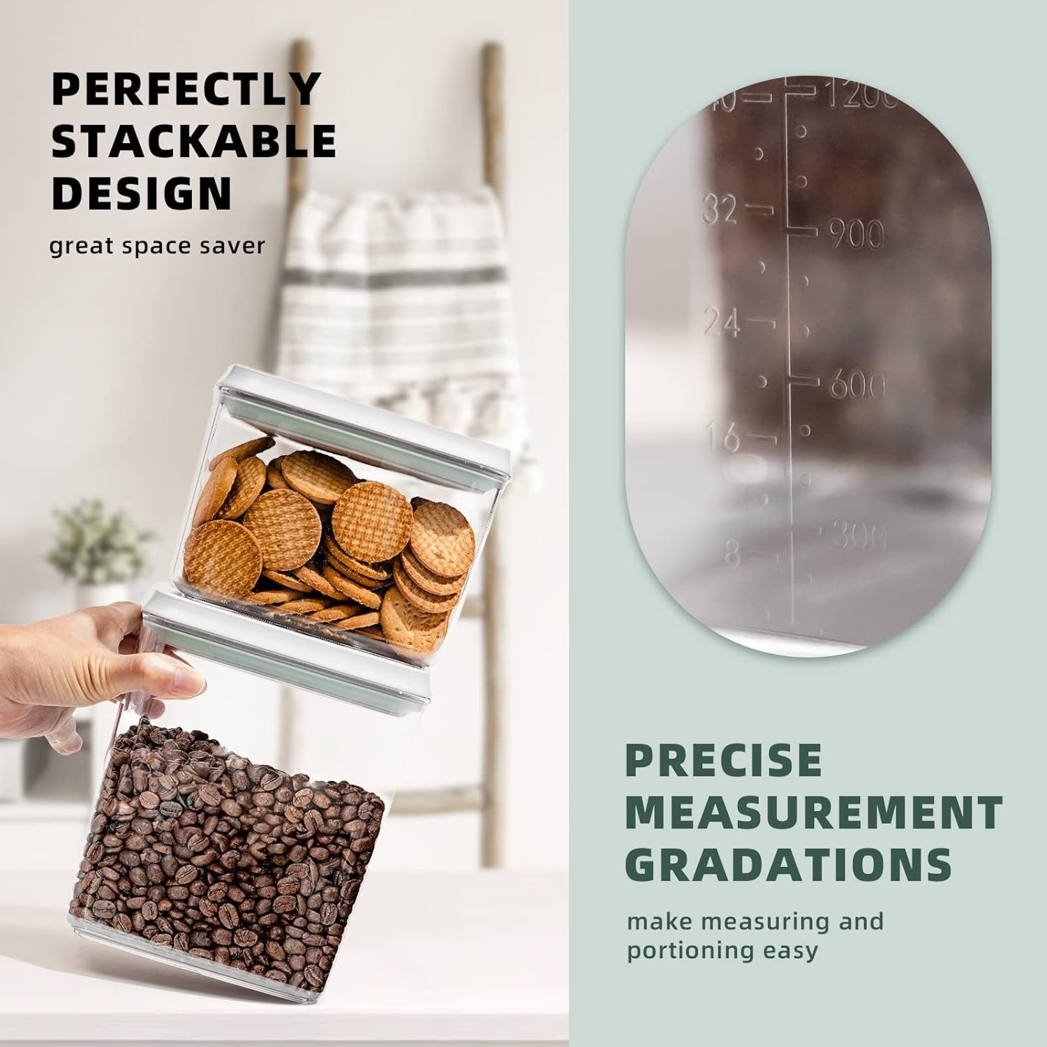 Effortless Organization: 10-Piece Pop Top Airtight Storage Containers Set