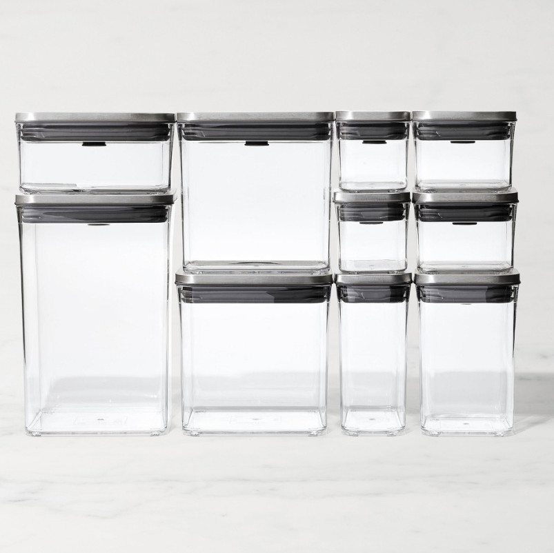 OXO POP 12-Piece Container Set, Steel