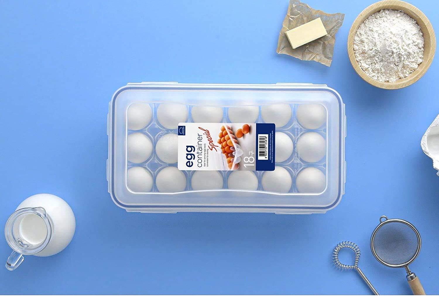 LocknLock Egg Storer with 18 Holes 32 x 17.5 x 32 cm Clear