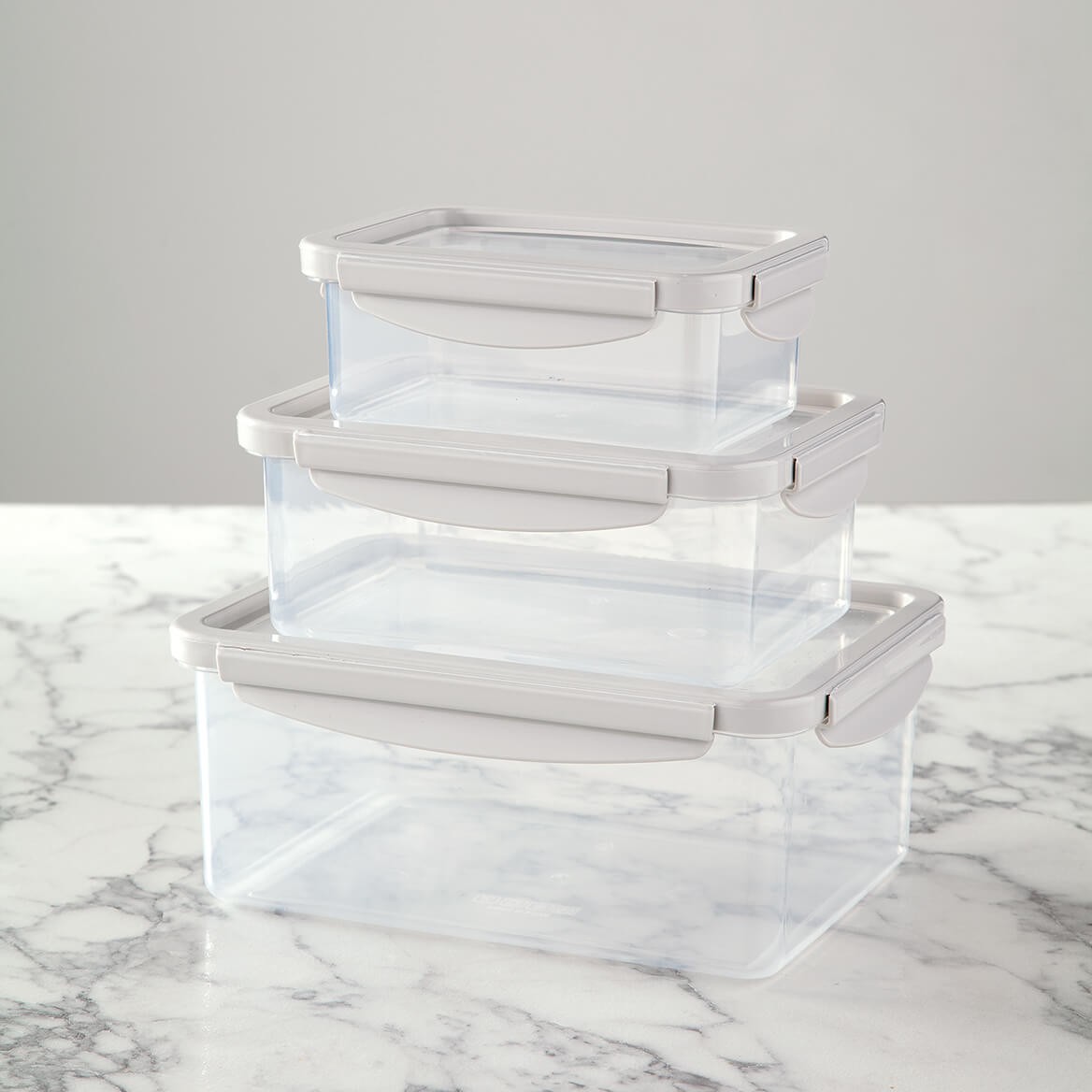 Rectangle Containers with Stretch Lids by Chef’s Pride Set 3